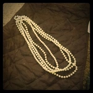 Faux pearl necklace